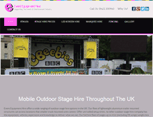 Tablet Screenshot of mobilestages.co.uk